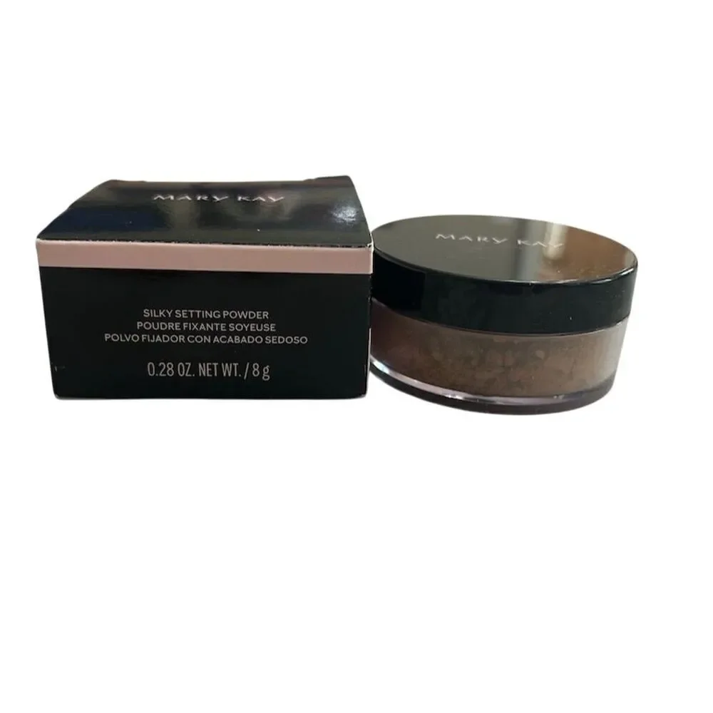 Mary Kay Silky Setting Powder Deep Beige Matte Finish 0.28 oz 175897